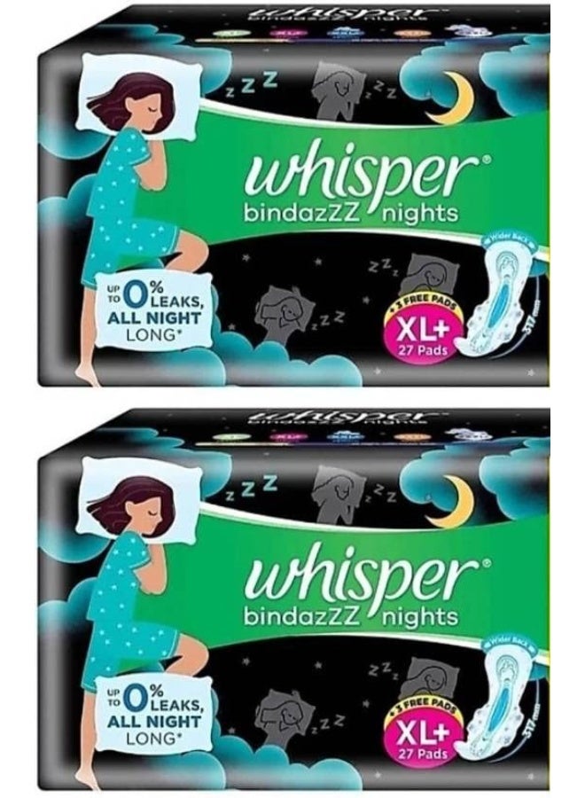 Whisper Night XL+ Wings Sanitary Pad (Pack of 60) Napkins Sanitary Pad - Image 3